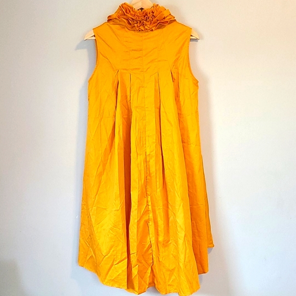 Style Mustard Yellow High Low Dress - Picture 2 of 4